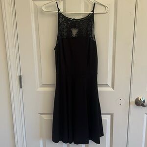 BB Dakota Little Black Mini Dress with Lace detail Size M